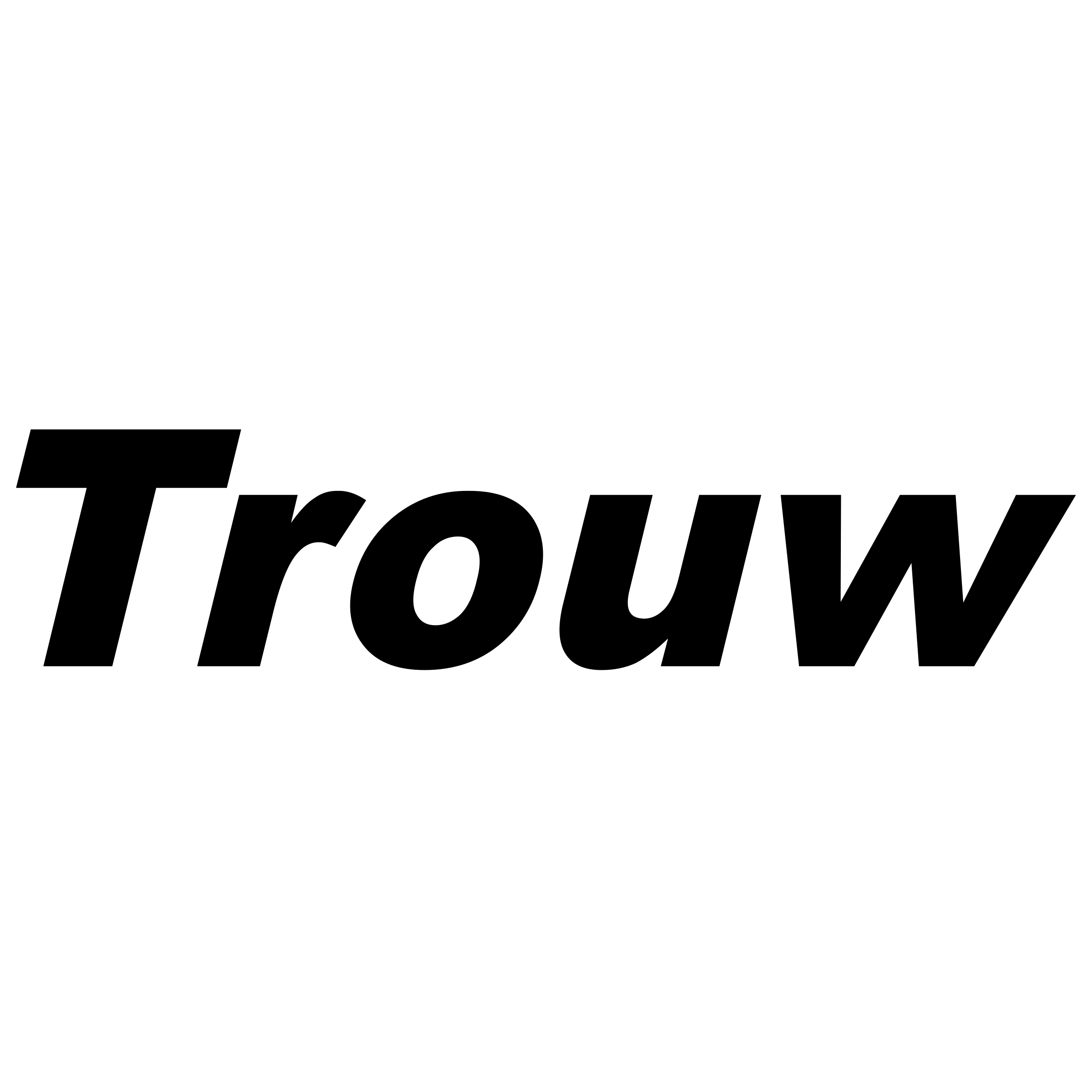 dagblad trouw logo black and white